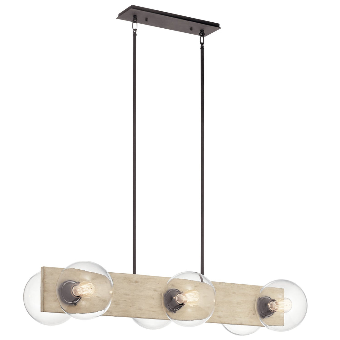 Kichler Six Light Linear Chandelier