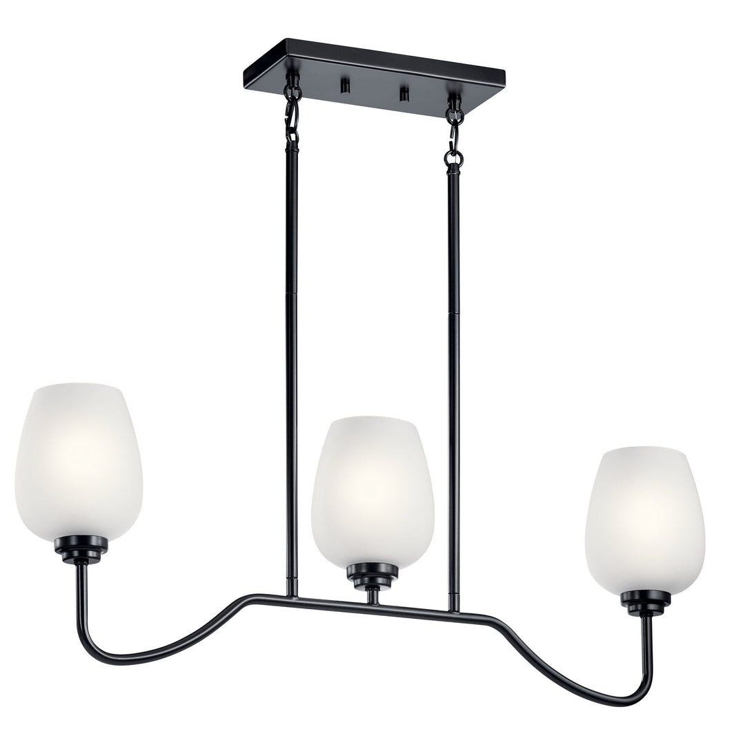 Kichler Three Light Linear Chandelier