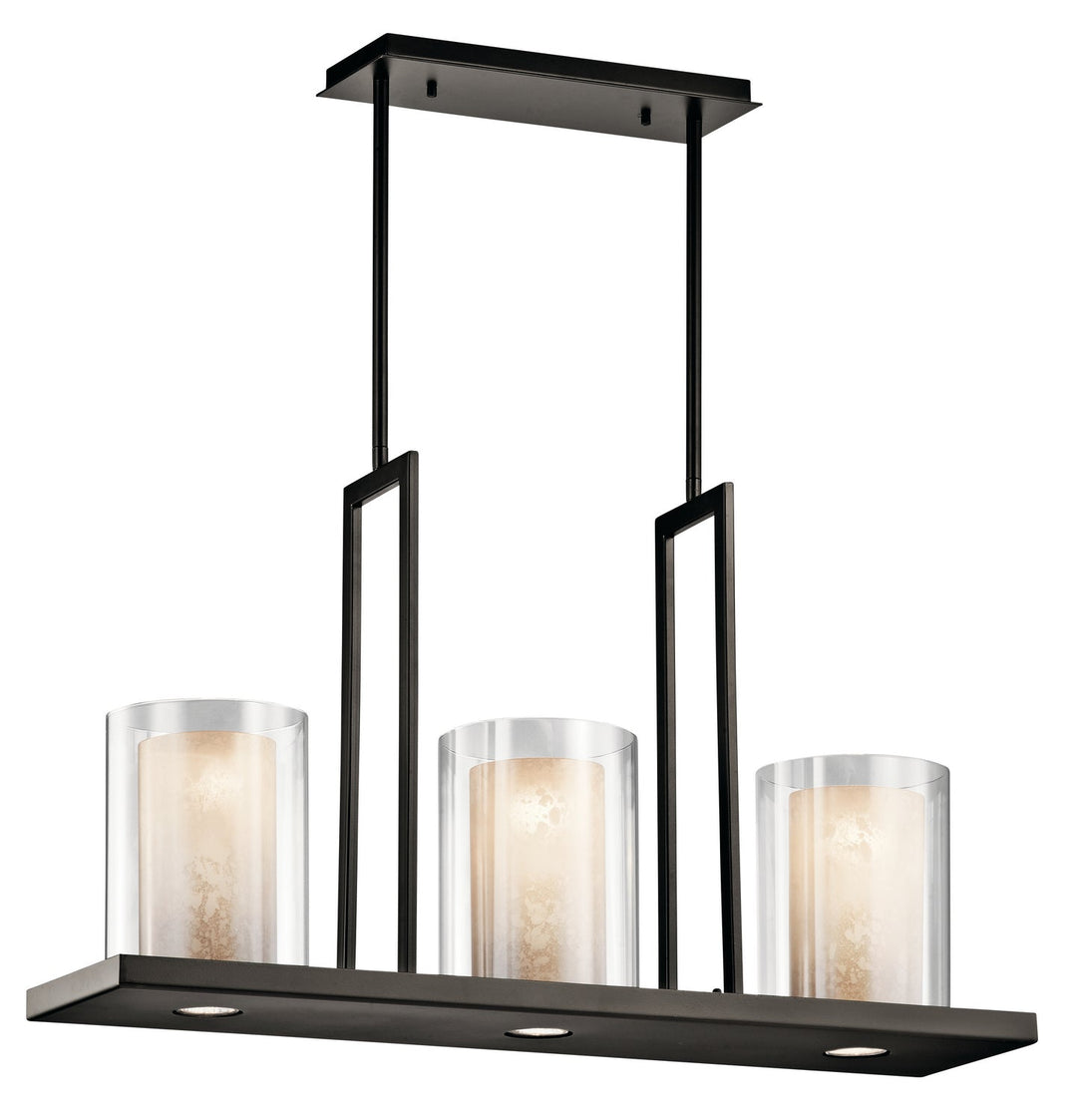 Kichler Three Light Linear Chandelier