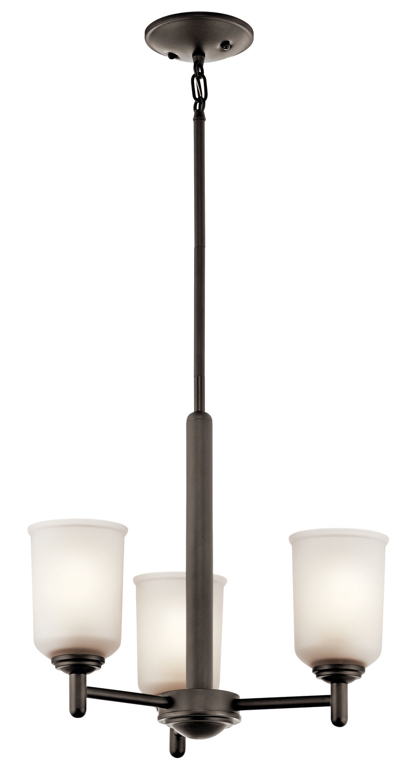 Kichler Three Light Mini Chandelier