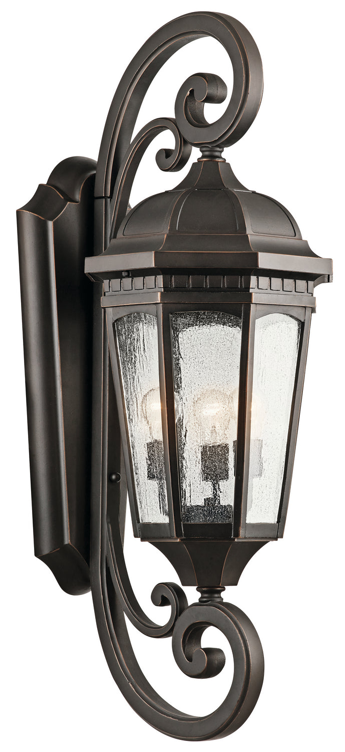 Kichler Three Light Outdoor Wall Mount