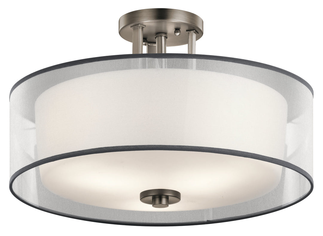 Kichler Three Light Semi Flush Mount