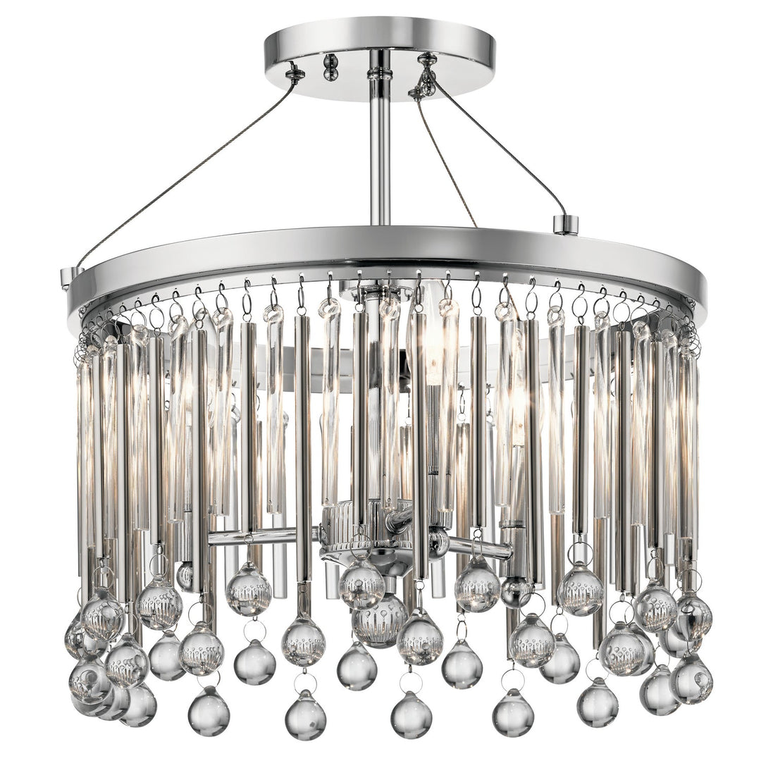 Kichler Three Light Semi Flush Mount