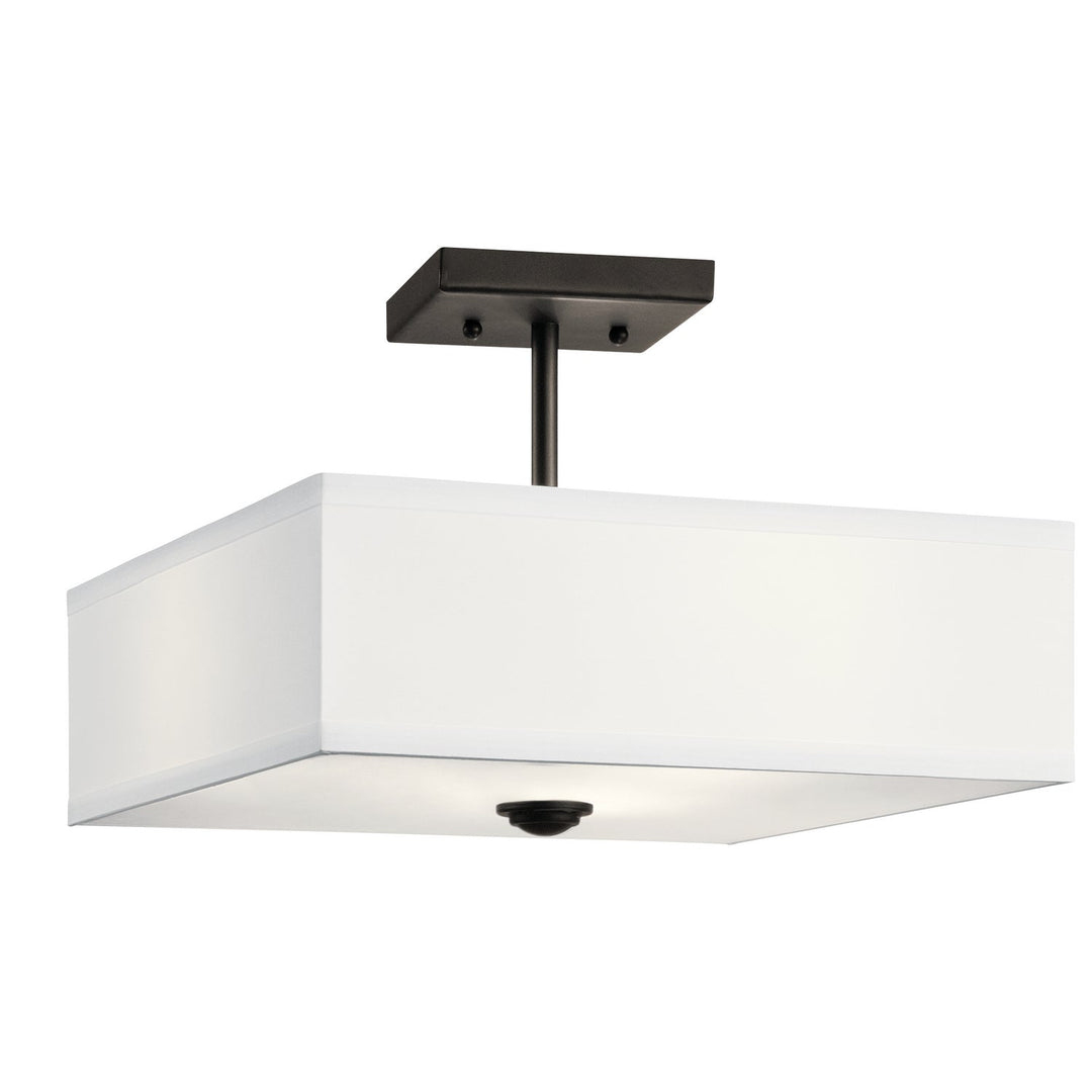 Kichler Three Light Semi Flush Mount