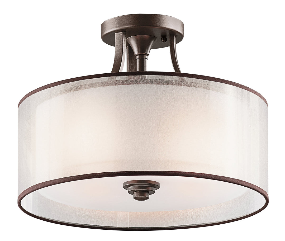 Kichler Three Light Semi Flush Mount