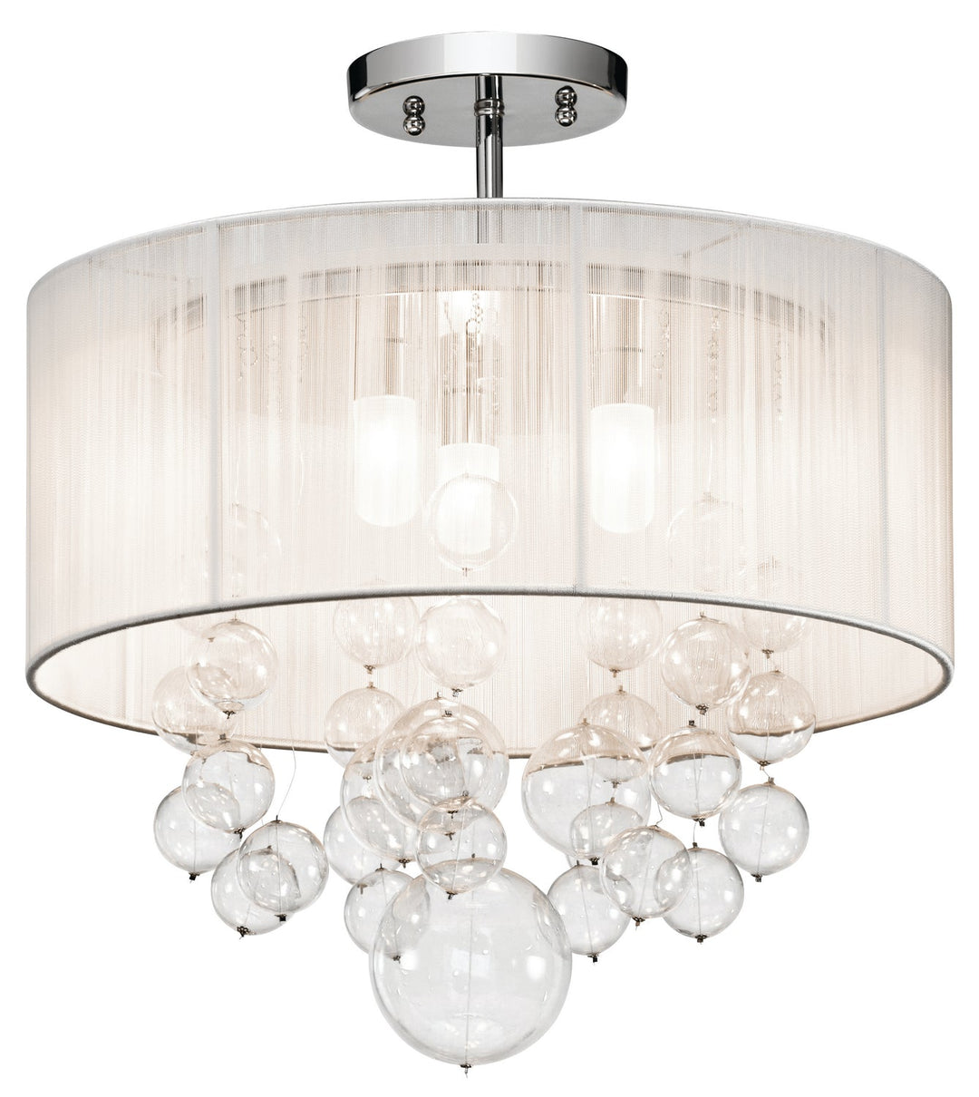 Kichler Three Light Semi Flush Mount