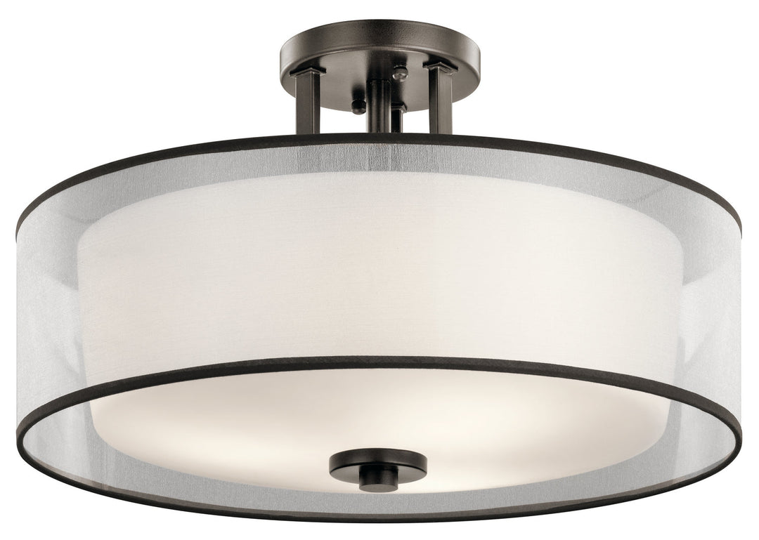 Kichler Three Light Semi Flush Mount