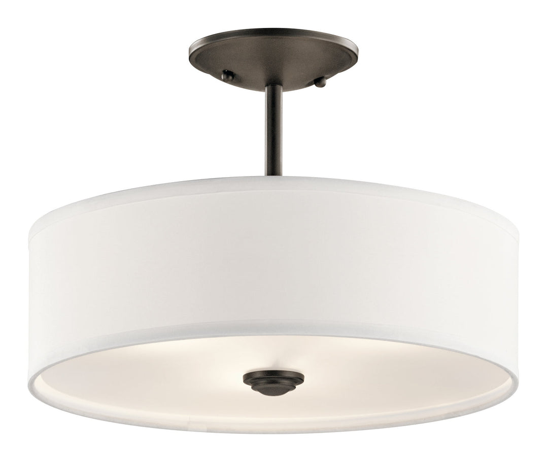 Kichler Three Light Semi Flush Mount