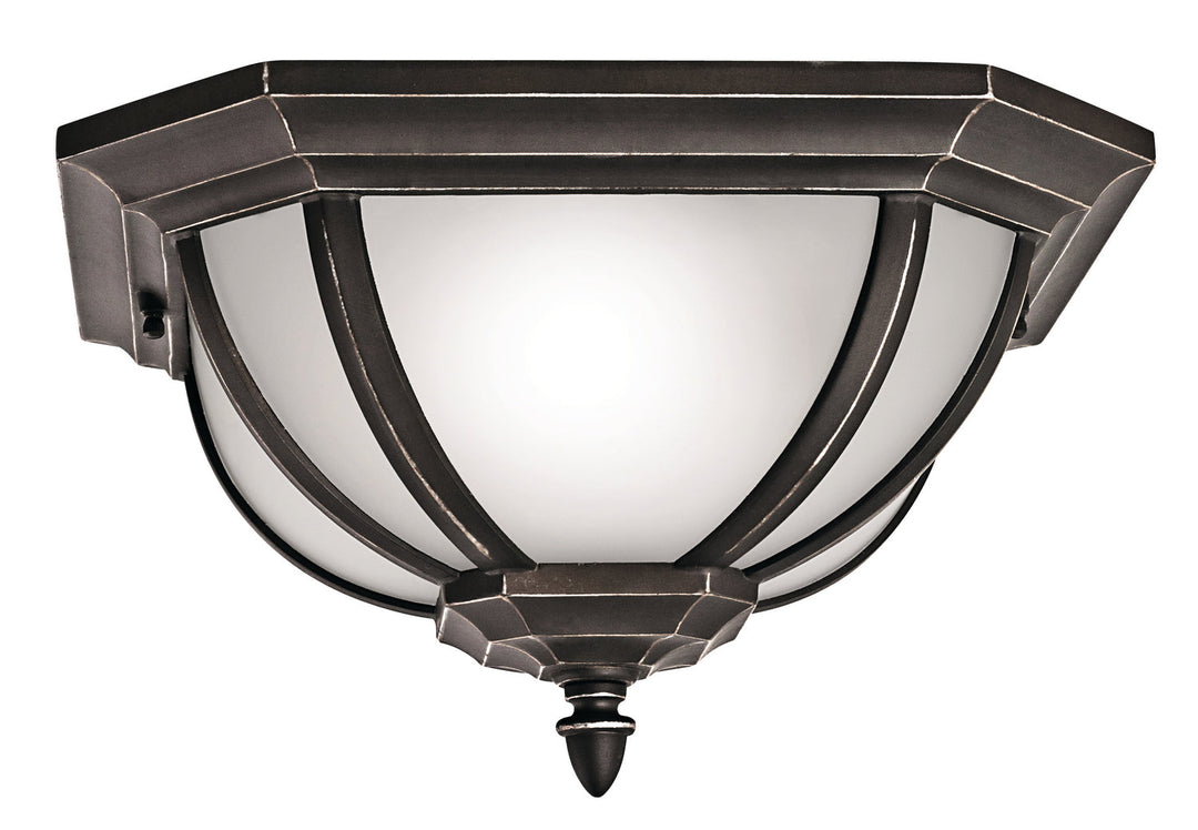 Kichler Two Light Outdoor Flush/Semi Flush Mount