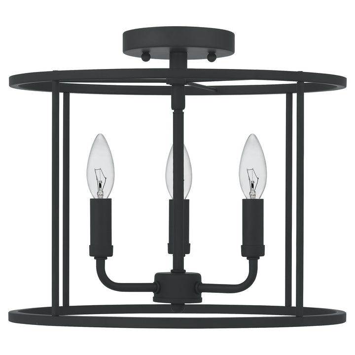 Quoizel Three Light Semi Flush Mount