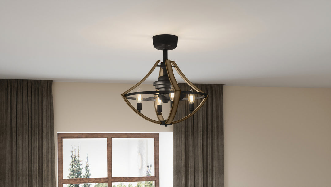 Quoizel Four Light Fandelier