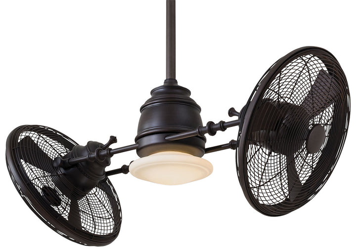 Minka Aire Vintage Gryo 42" Rotating Fan with LED and Wall Control