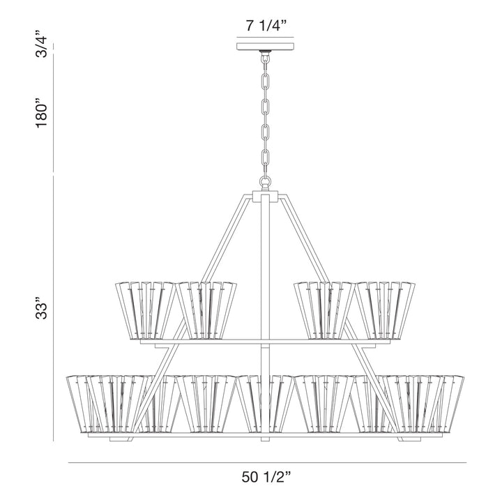 Eurofase 15 Light Chandelier