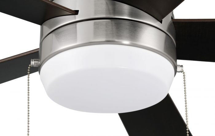 Craftmade Merit 52" Flushmount Pull Chain Ceiling Fan with 18W Dimmable LED Light