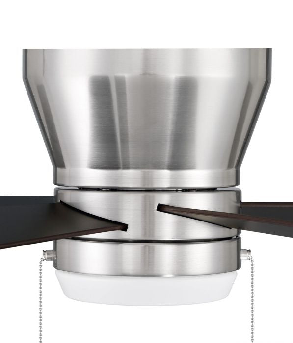 Craftmade Merit 52" Flushmount Pull Chain Ceiling Fan with 18W Dimmable LED Light