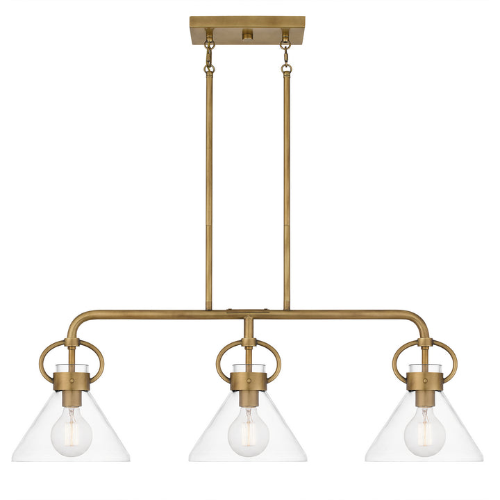 Quoizel Three Light Linear Chandelier