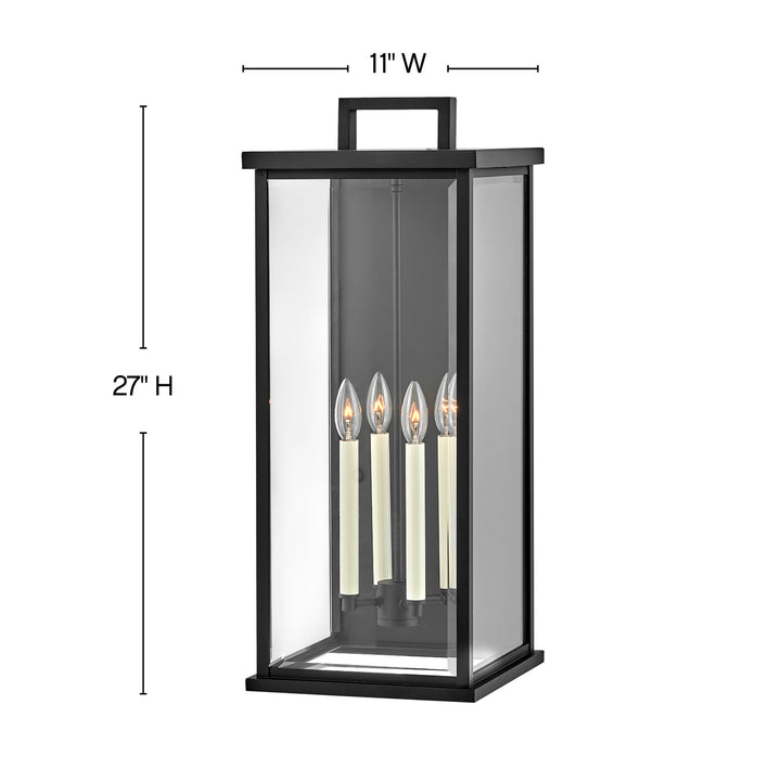Weymouth LED Wall Mount in Black