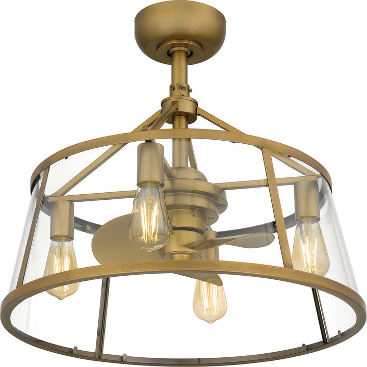 Quoizel Four Light Fandelier