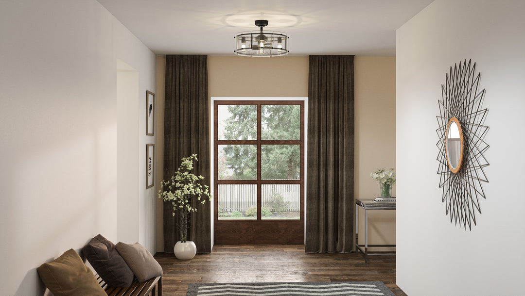 Quoizel Four Light Fandelier