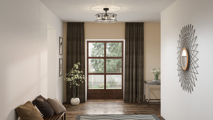 Quoizel Four Light Fandelier