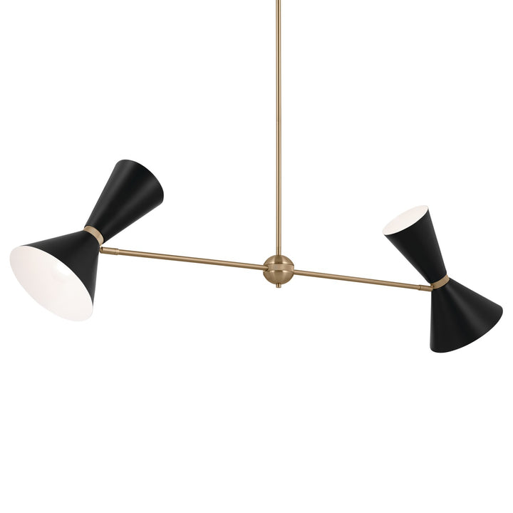 Kichler Four Light Linear Chandelier
