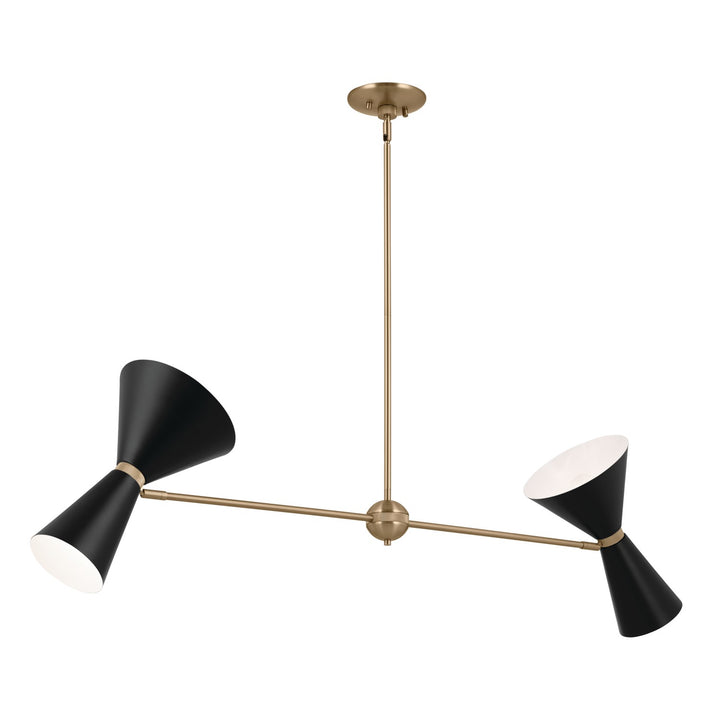 Kichler Four Light Linear Chandelier