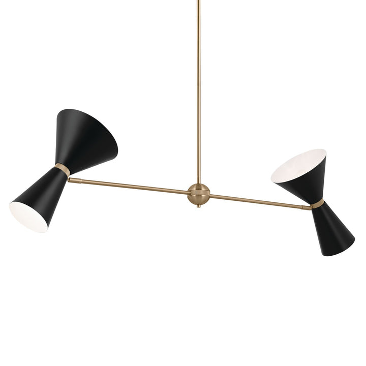 Kichler Four Light Linear Chandelier