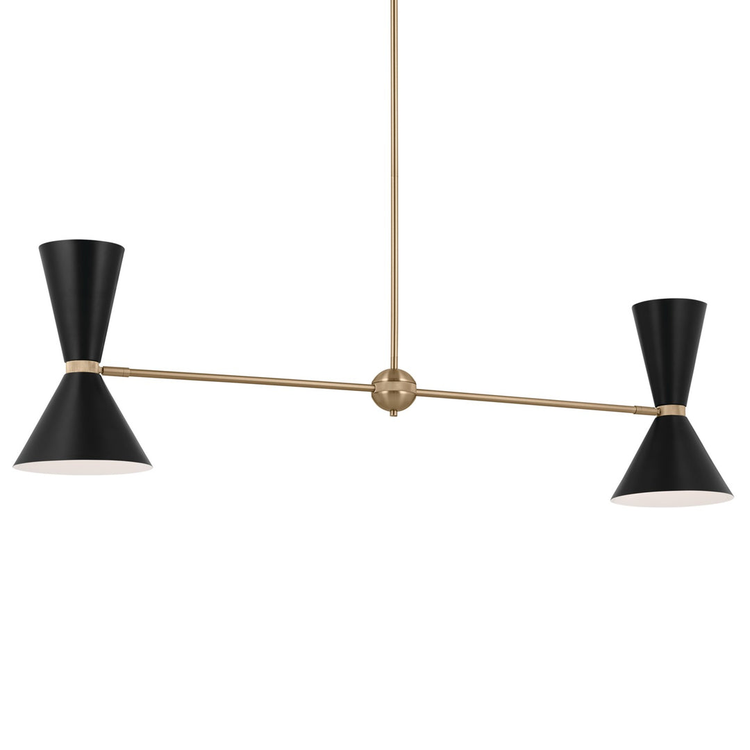 Kichler Four Light Linear Chandelier