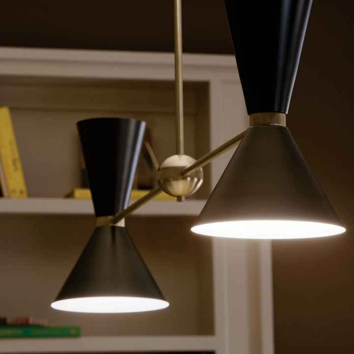 Kichler Four Light Linear Chandelier