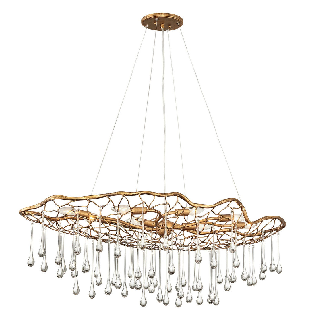 Laguna LED Chandelier in Burnished Gold