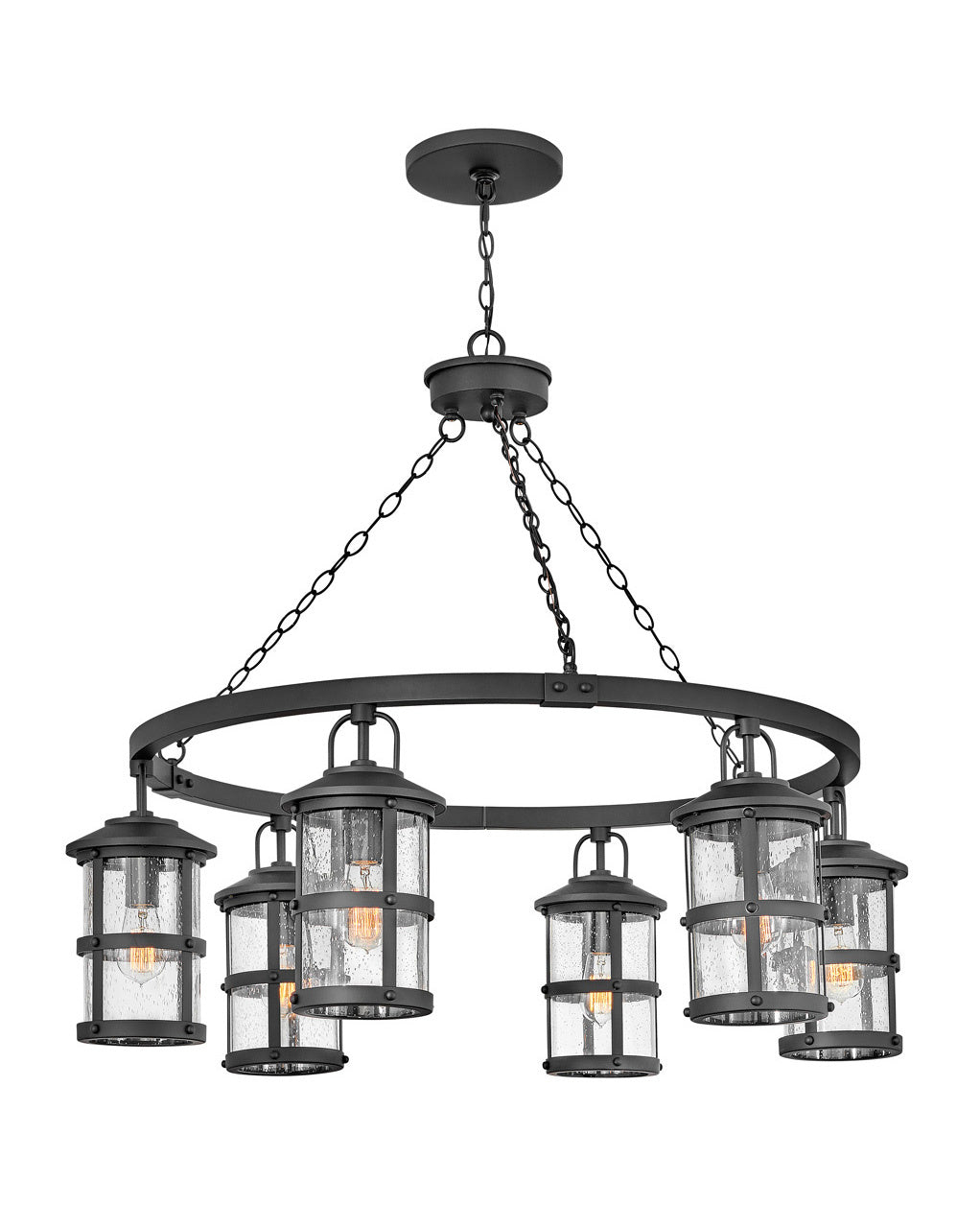 Lakehouse LED Lantern in Black