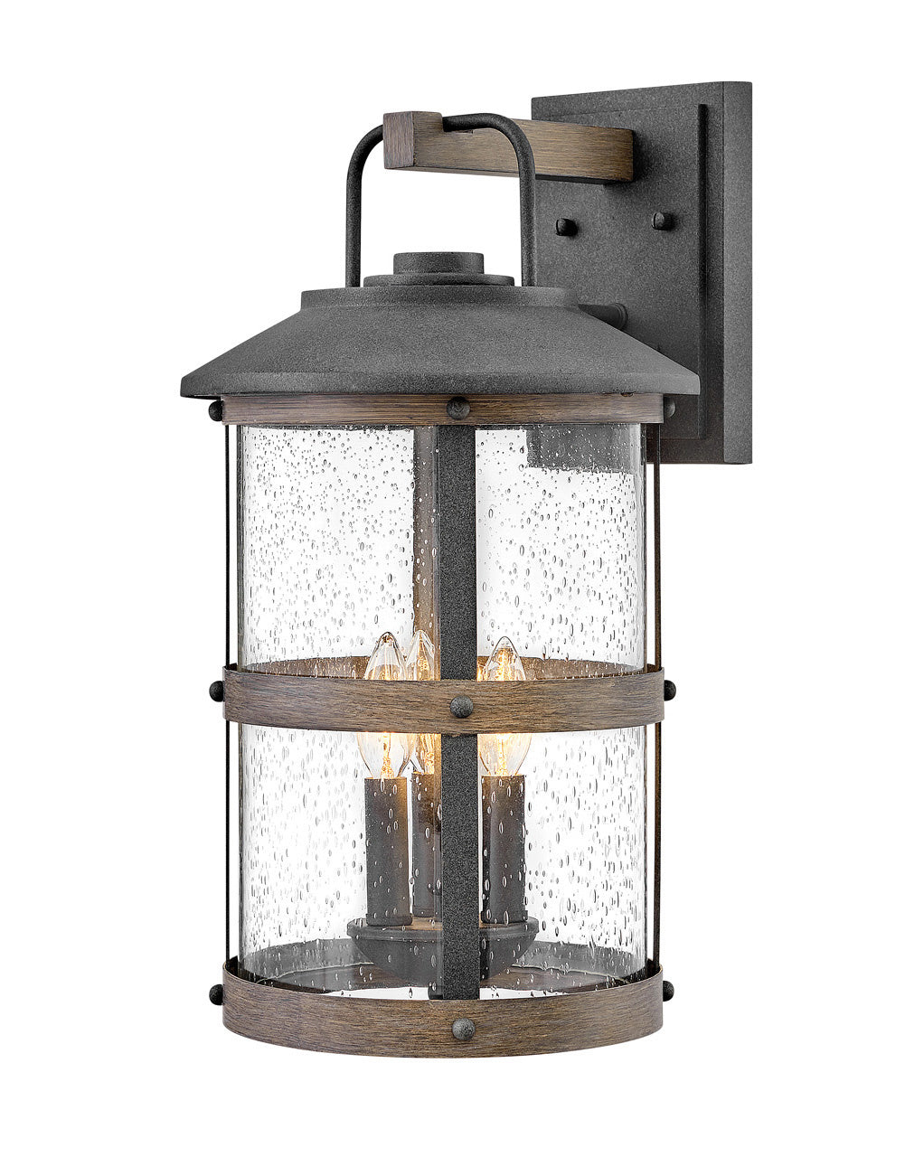 Lakehouse LED Wall Mount in Aged Zinc