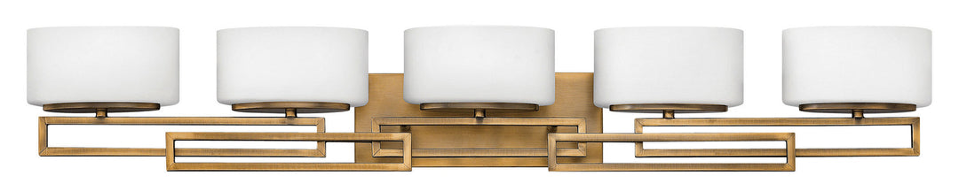 Lanza Five Light Bath in Brushed Bronze
