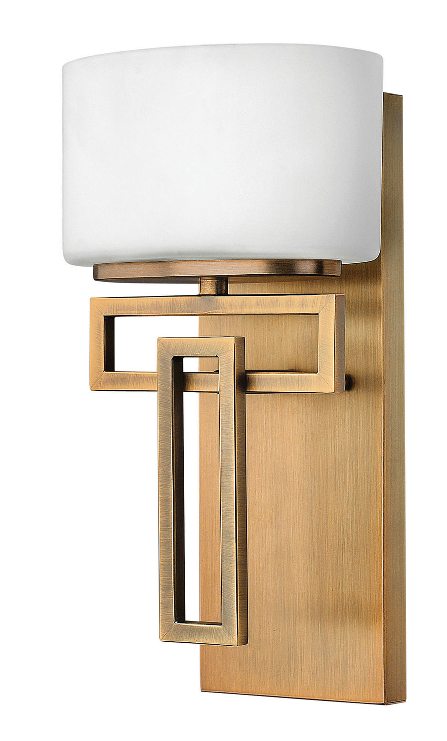 Lanza One Light Bath Sconce in Brushed Bronze
