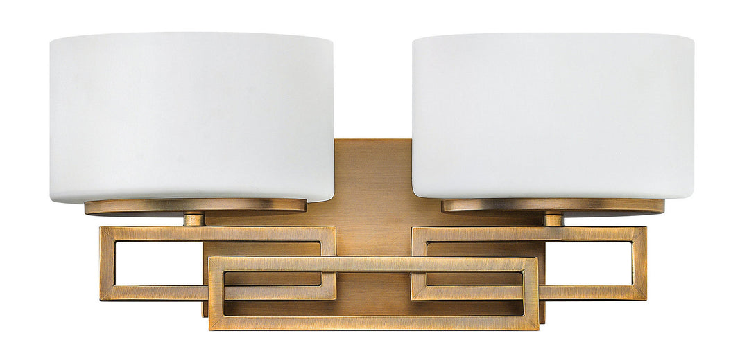 Lanza Two Light Bath in Brushed Bronze