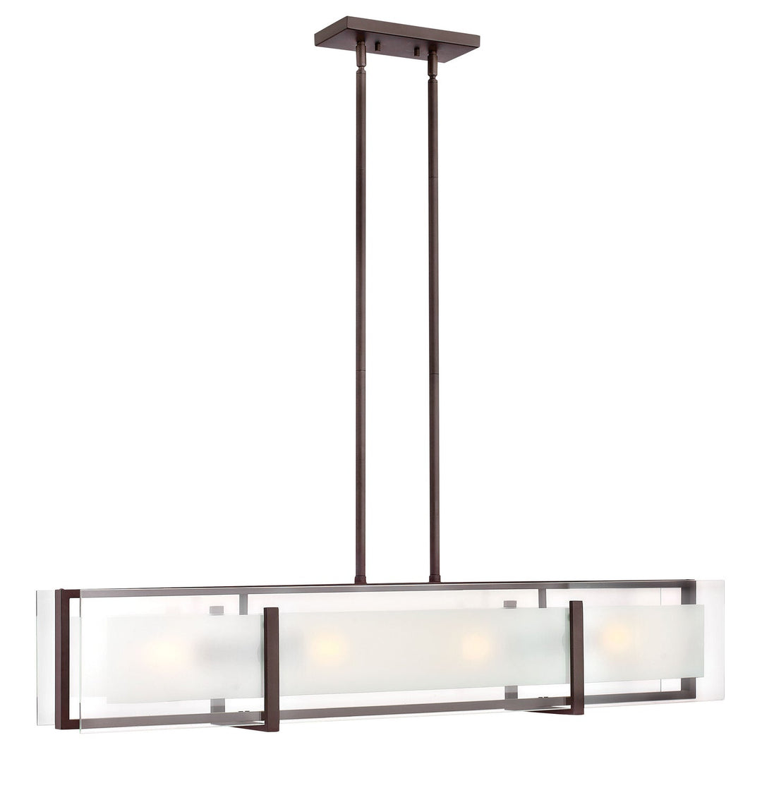 Latitude LED Linear Chandelier in Oil Rubbed Bronze