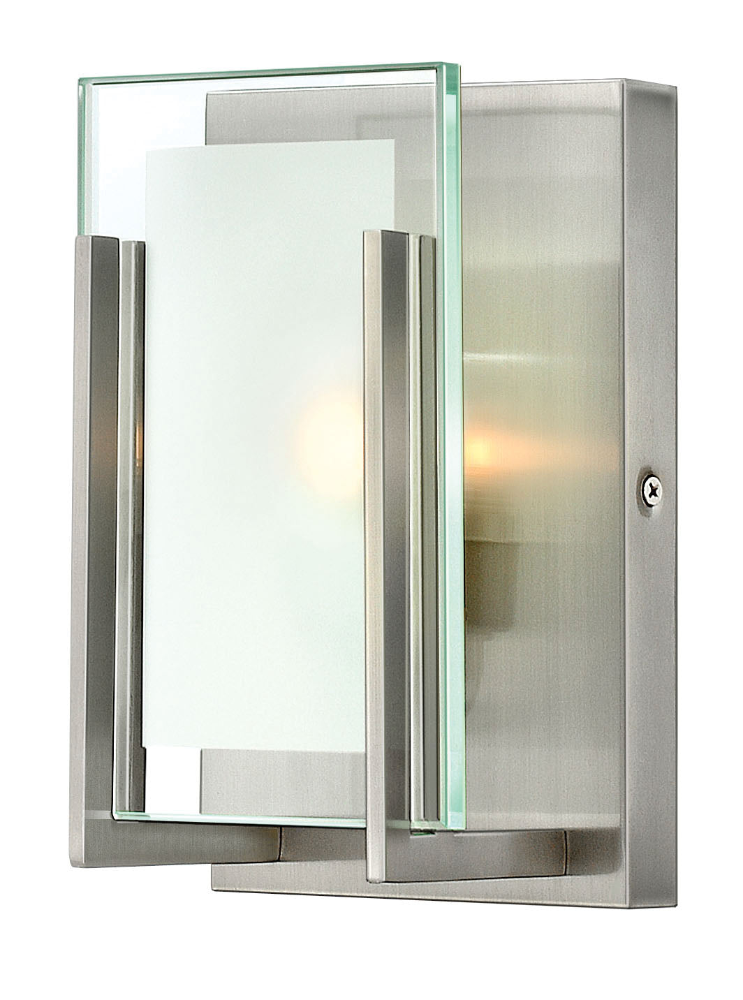 Latitude One Light Bath Sconce in Brushed Nickel