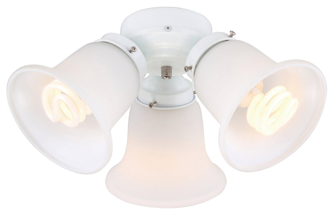 LED Fan Light Kit in White