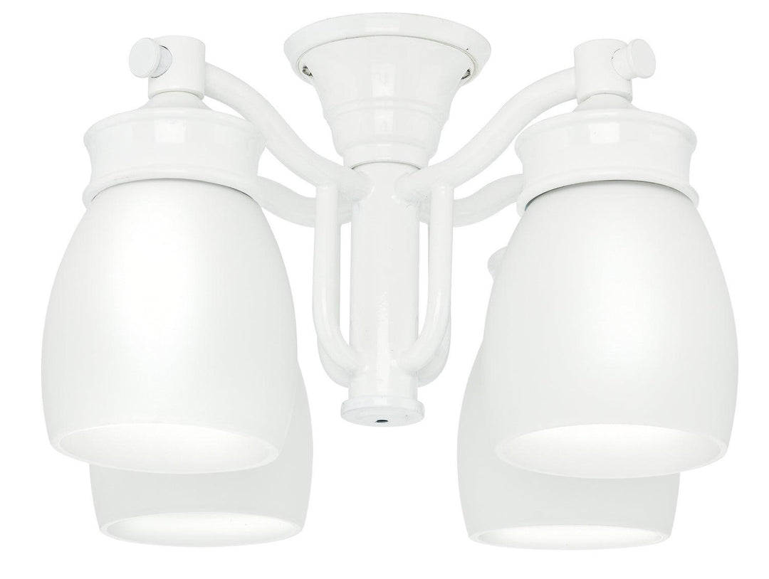 Light Kit Four Light Outdoor Fixture in Snow White