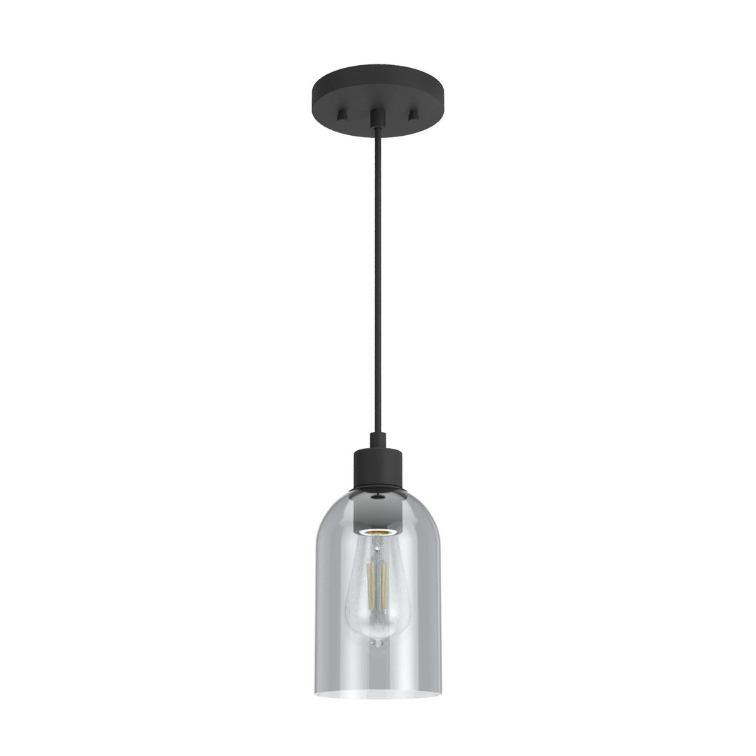 Lochemeade One Light Mini Pendant in Natural Black Iron