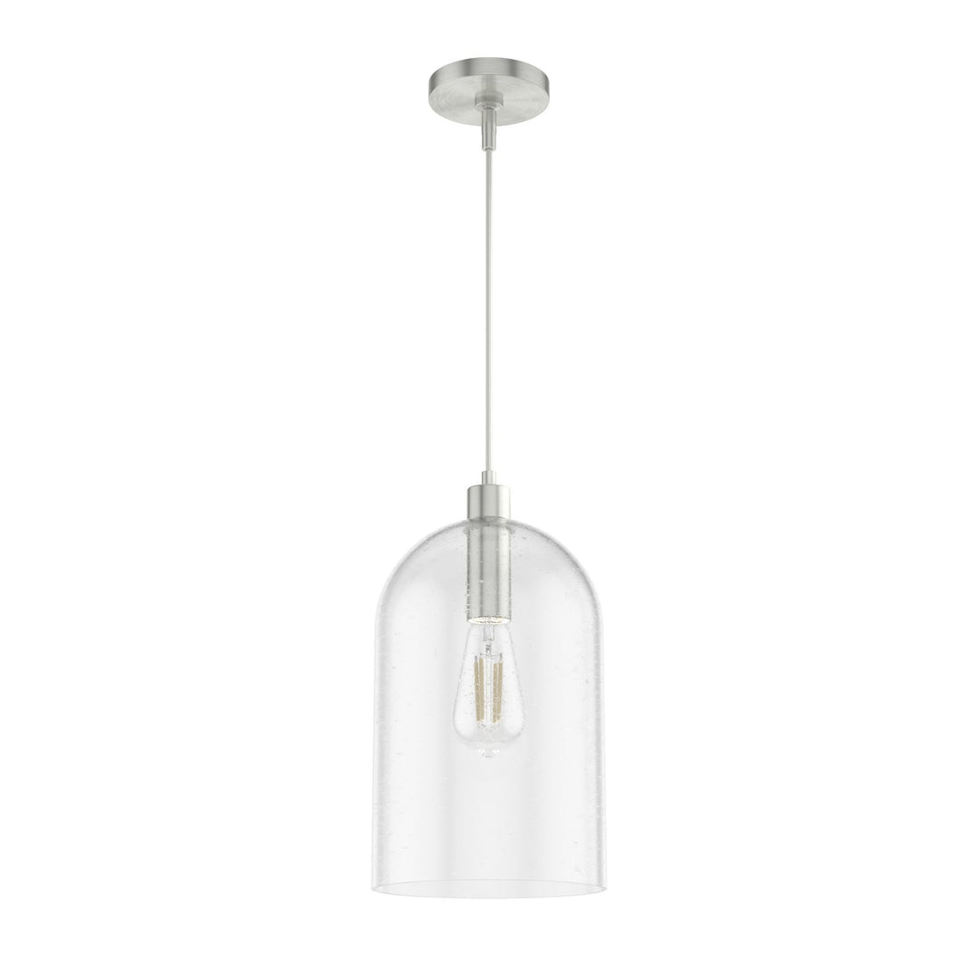 Lochemeade One Light Pendant in Brushed Nickel
