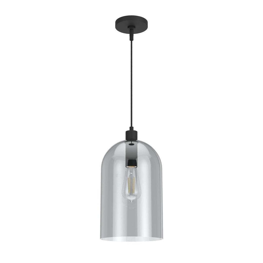 Lochemeade One Light Pendant in Natural Black Iron