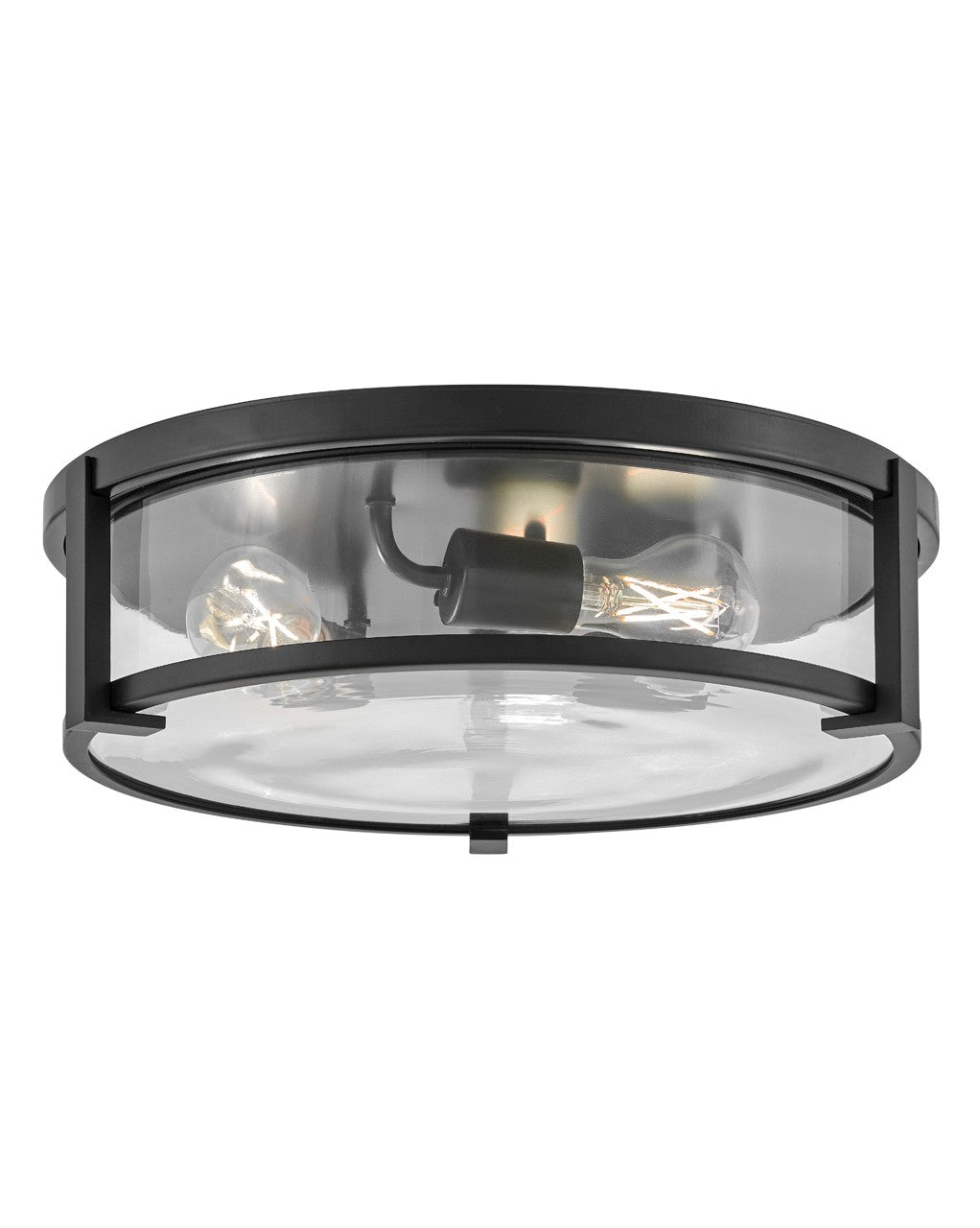 Lowell LED Flush Mount in Black
