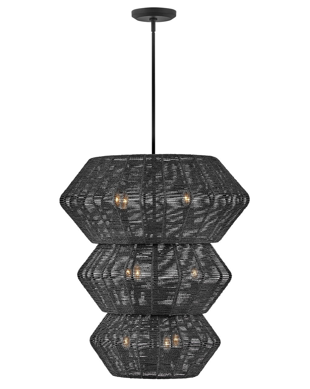 Luca LED Chandelier in Black