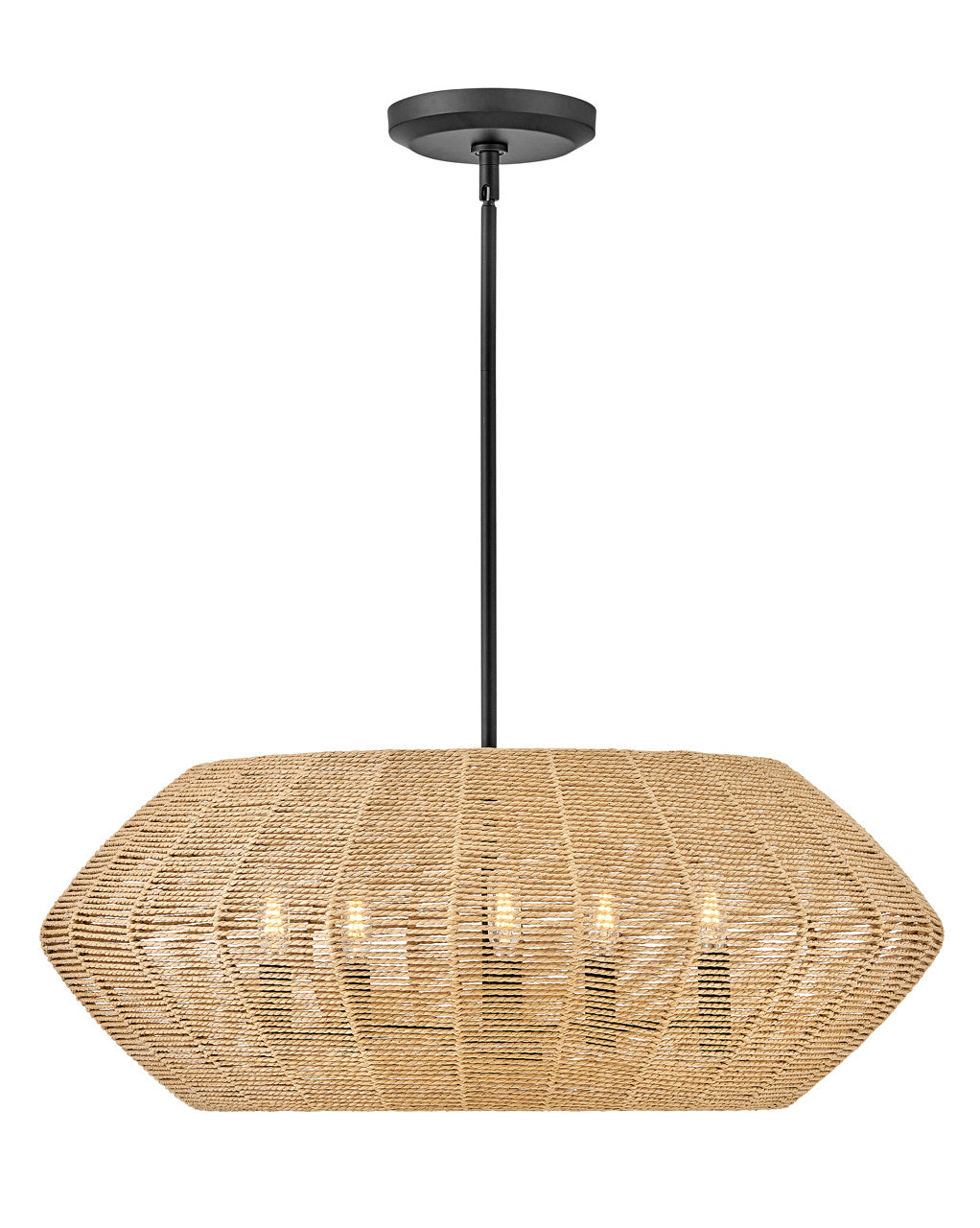 Luca LED Pendant in Black