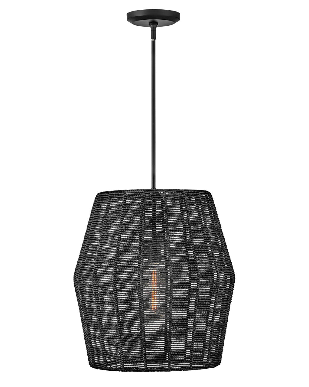 Luca LED Pendant in Black
