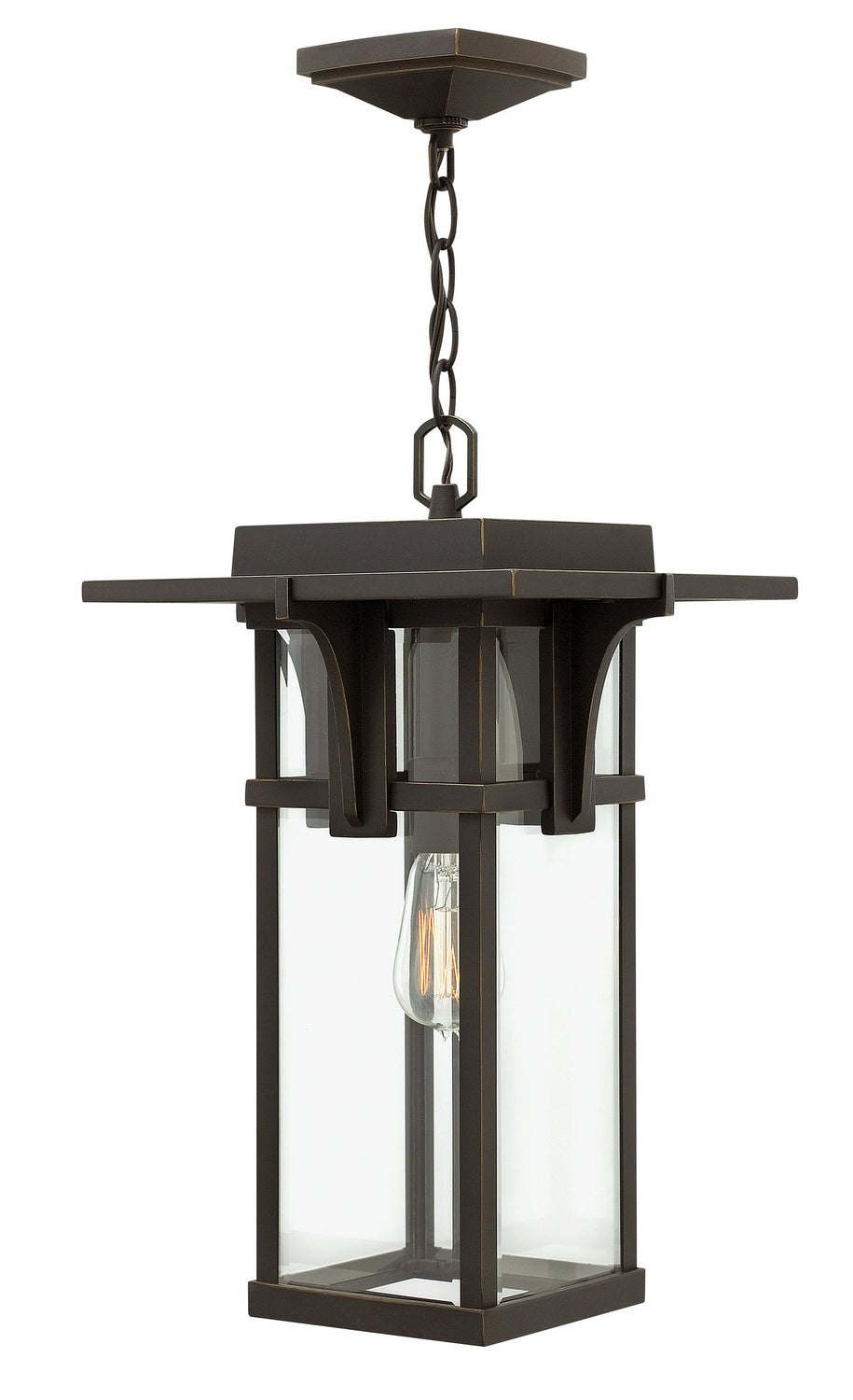 Manhattan LED Hanging Lantern in Oil Rubbed Bronze