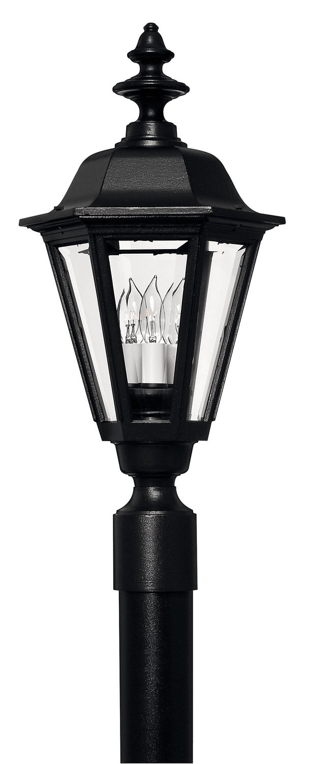 Manor House LED Post Top/ Pier Mount in Black