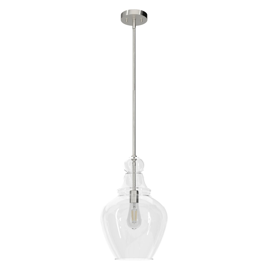 Maple Park One Light Pendant in Brushed Nickel