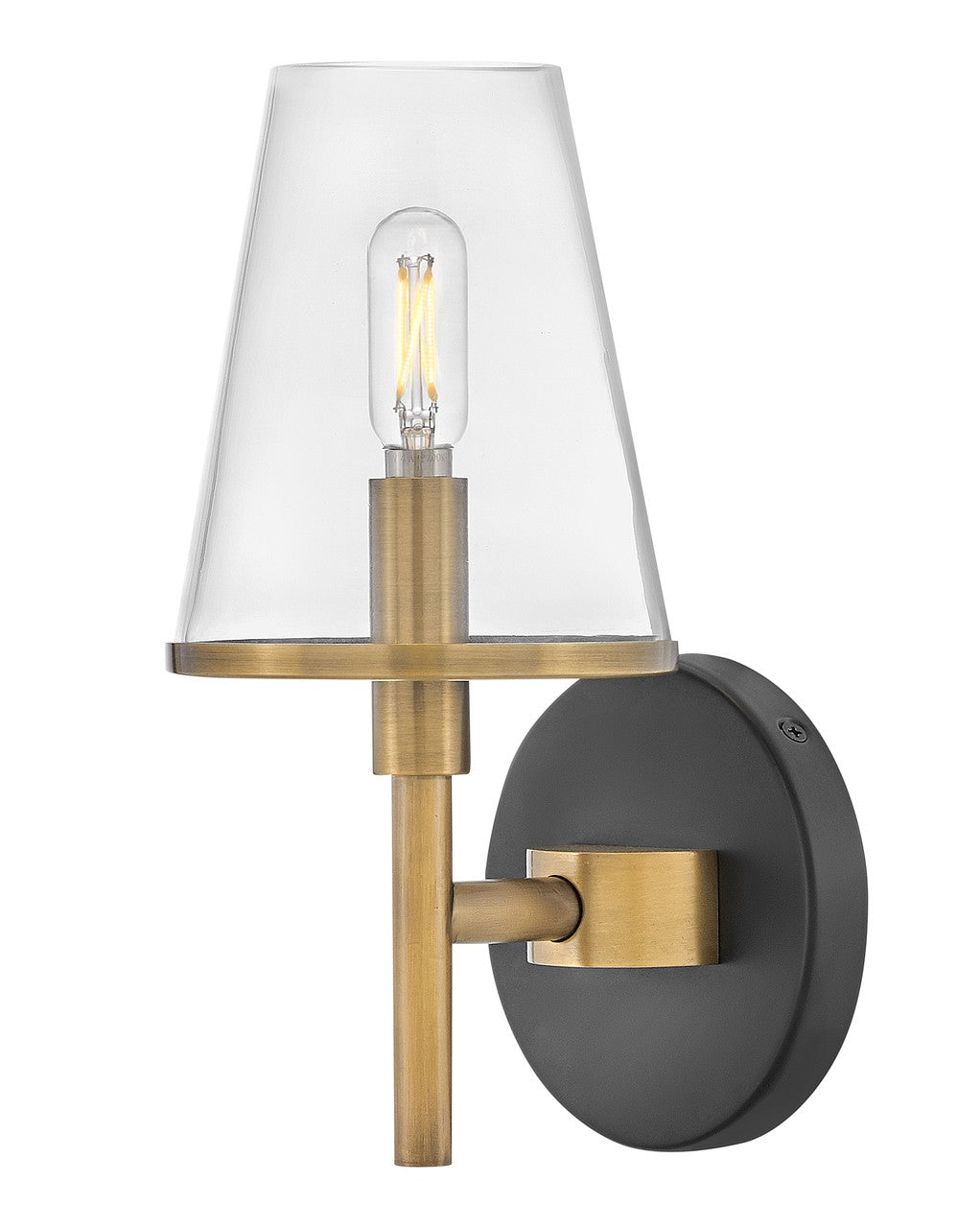 Marten LED Vanity in Heritage Brass